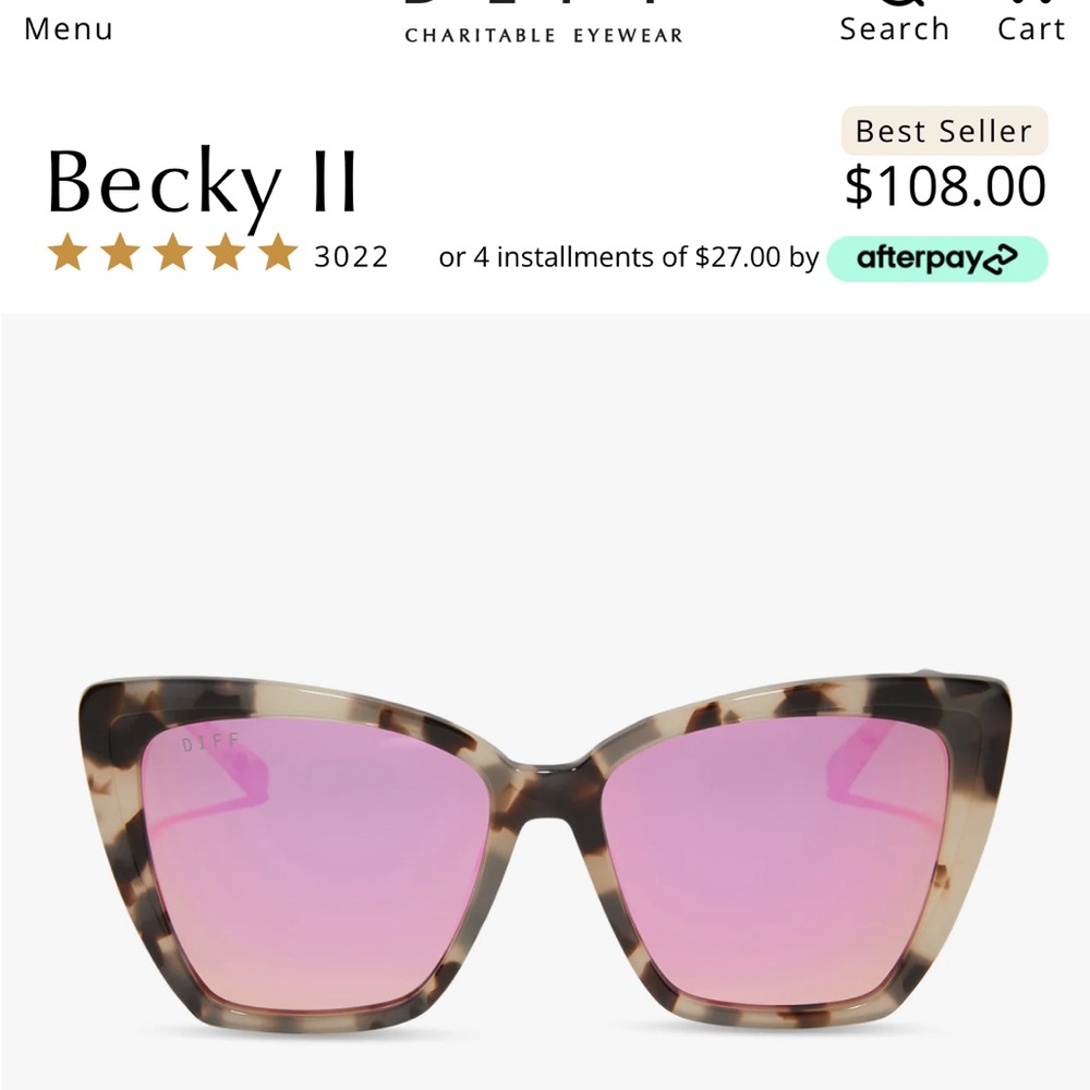 DIFF Becky II Tortoise Sunglasses